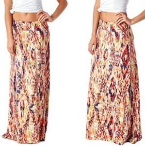 Soft knit maxi skirt/ strapless dress